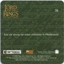 2002 Artbox Lord of the Rings: The Two Towers Action Flipz #36 Treebeard Back