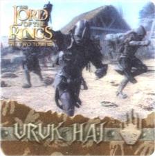 2002 Artbox Lord of the Rings: The Two Towers Action Flipz #45 Uruk-Hai Front
