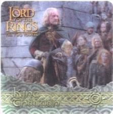 2002 Artbox Lord of the Rings: The Two Towers Action Flipz #50 King Theoden Front
