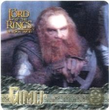 2002 Artbox Lord of the Rings: The Two Towers Action Flipz - Promo Flipz #P4 Gimli Front