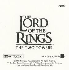 2002 Artbox Lord of the Rings: The Two Towers Action Flipz - Ultra-rare Stickers #UR6 Éomér Back