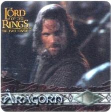 2002 Artbox Lord of the Rings: The Two Towers Action Flipz - Box Outsider #ci1 Aragorn Front