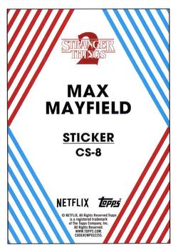 2019 Topps Stranger Things Series 2 - Character Stickers #CS-8 Max Mayfield Back