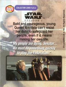 Lays Star Wars Episode 1 Collector Card #6 Padme Can’t Resist 