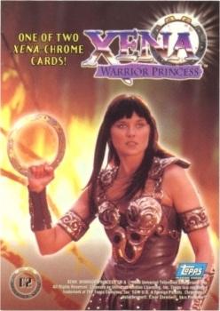 1998 Topps Xena: Warrior Princess - Chromium #C2 Xena Back