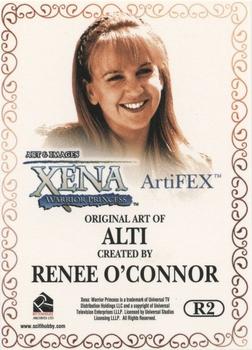 2004 Rittenhouse Xena Art & Images - ArtiFEX: Art by Renee O'Connor #R2 Alti Back