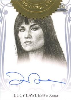 2004 Rittenhouse Xena Art & Images - Case Topper Autographs #XA1 Lucy Lawless Front