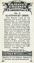 1923 Mitchell's Famous Crosses #2 Glastonbury Cross Back