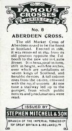 1923 Mitchell's Famous Crosses #8 Aberdeen Cross Back