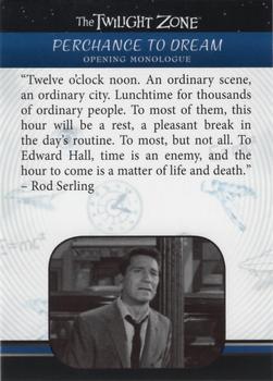 2019 Rittenhouse The Twilight Zone Rod Serling Edition #9 Perchance To Dream Front