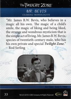 2019 Rittenhouse The Twilight Zone Rod Serling Edition #33 Mr. Bevis Back