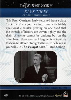 2019 Rittenhouse The Twilight Zone Rod Serling Edition #49 Back There Back