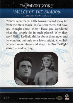 2019 Rittenhouse The Twilight Zone Rod Serling Edition #105 Valley of the Shadow Back