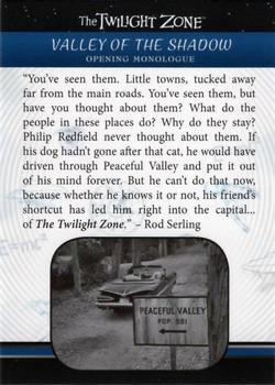 2019 Rittenhouse The Twilight Zone Rod Serling Edition #105 Valley of the Shadow Front