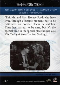 2019 Rittenhouse The Twilight Zone Rod Serling Edition #117 The Incredible World Of Horace Ford Back
