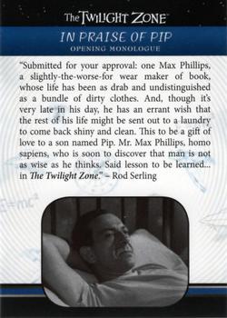 2019 Rittenhouse The Twilight Zone Rod Serling Edition #121 In Praise Of Pip Front