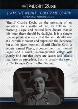 2019 Rittenhouse The Twilight Zone Rod Serling Edition #146 I Am The Night - Color Me Black Front