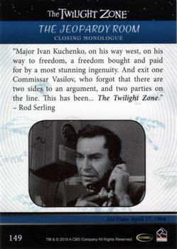 2019 Rittenhouse The Twilight Zone Rod Serling Edition #149 The Jeopardy Room Back