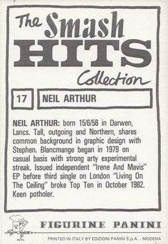 1984 Panini Smash Hits #17 Neil Arthur Back