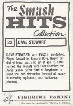 1984 Panini Smash Hits #22 Dave Stewart Back