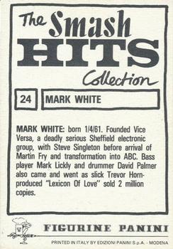 1984 Panini Smash Hits #24 Mark White Back