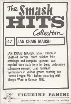 1984 Panini Smash Hits #47 Ian Craig Marsh Back