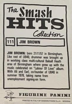 1984 Panini Smash Hits #111 Jim Brown Back