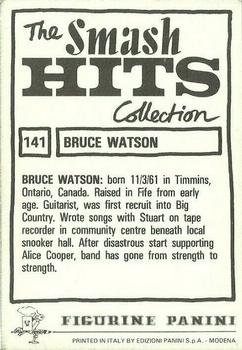 1984 Panini Smash Hits #141 Bruce Watson Back