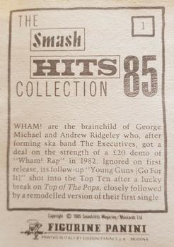 1985 Panini Smash Hits #1 Wham! Back