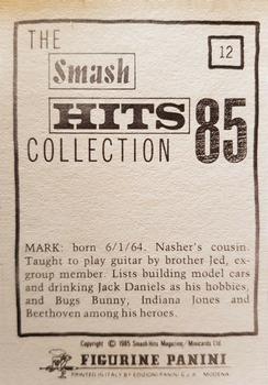 1985 Panini Smash Hits #12 Mark O'Toole Back