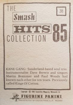 1985 Panini Smash Hits #38 Kane Gang Back