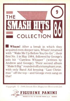 1986 Panini Smash Hits Stickers #9 Wham! Back