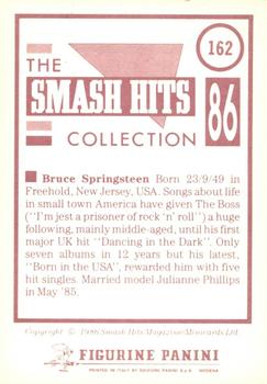 1986 Panini Smash Hits Stickers #162 Bruce Springsteen Back