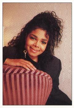 1988 Panini Smash Hits Stickers #87 Janet Jackson Front