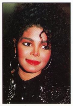 1988 Panini Smash Hits Stickers #88 Janet Jackson Front