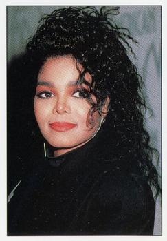 1989 Panini Smash Hits Sticker Collection #58 Janet Jackson Front