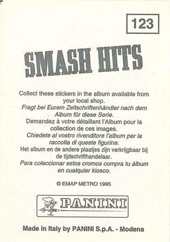1995 Panini Smash Hits Stickers #123 Snoop Doggy Dogg Back