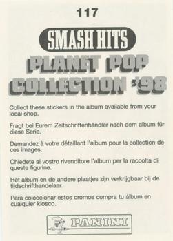 1999 Panini Smash Hits Stickers #117 Emma Bunton Back