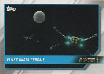 2019 Topps Star Wars: Resistance #1 Flying Under Pursuit Front