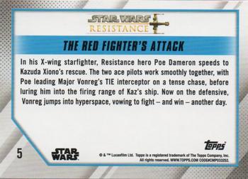 2019 Topps Star Wars: Resistance #5 The Red Fighter's Attack Back