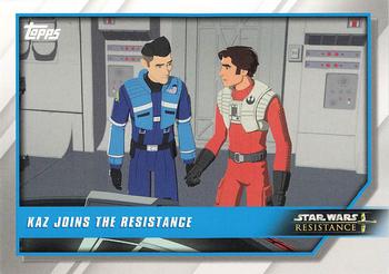 2019 Topps Star Wars: Resistance #8 Kaz Joins the Resistance Front