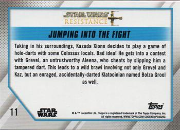 2019 Topps Star Wars: Resistance #11 Jumping into the Fight Back