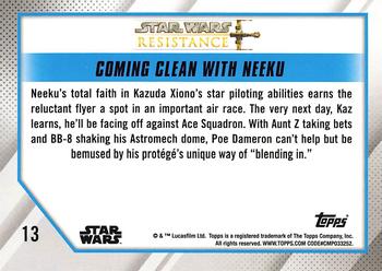2019 Topps Star Wars: Resistance #13 Coming Clean with Neeku Back