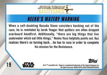 2019 Topps Star Wars: Resistance #19 Neeku's Watery Warning Back