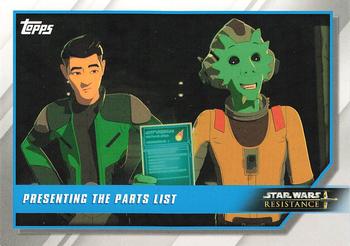 2019 Topps Star Wars: Resistance #24 Presenting the Parts List Front