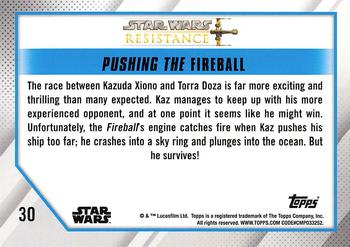2019 Topps Star Wars: Resistance #30 Pushing the Fireball Back