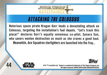 2019 Topps Star Wars: Resistance #44 Attacking the Colossus Back