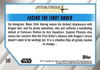 2019 Topps Star Wars: Resistance #50 Facing the First Order Back