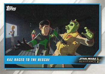2019 Topps Star Wars: Resistance #65 Kaz Races to the Rescue Front