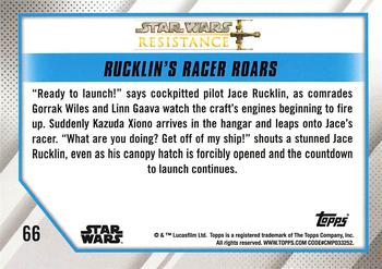 2019 Topps Star Wars: Resistance #66 Rucklin's Racer Roars Back